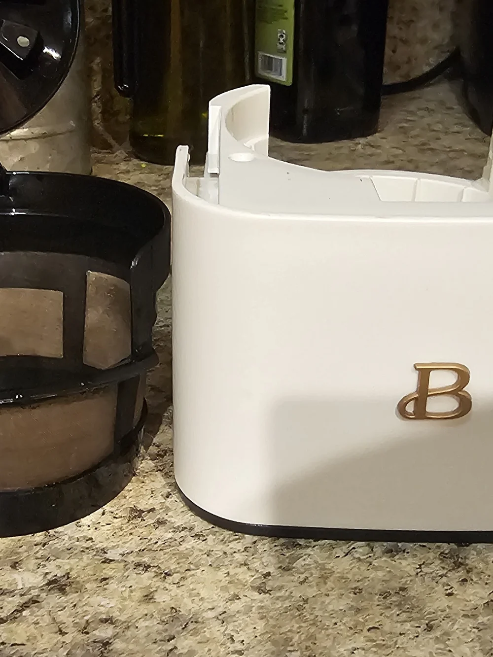 Cream Single-Serve Coffee Maker with Touch Controls